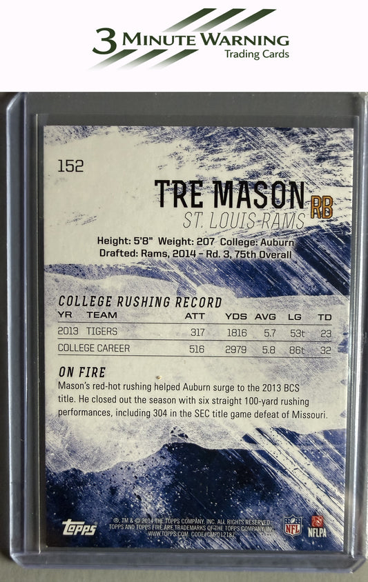 2014 Topps Fire #152 Tre Mason