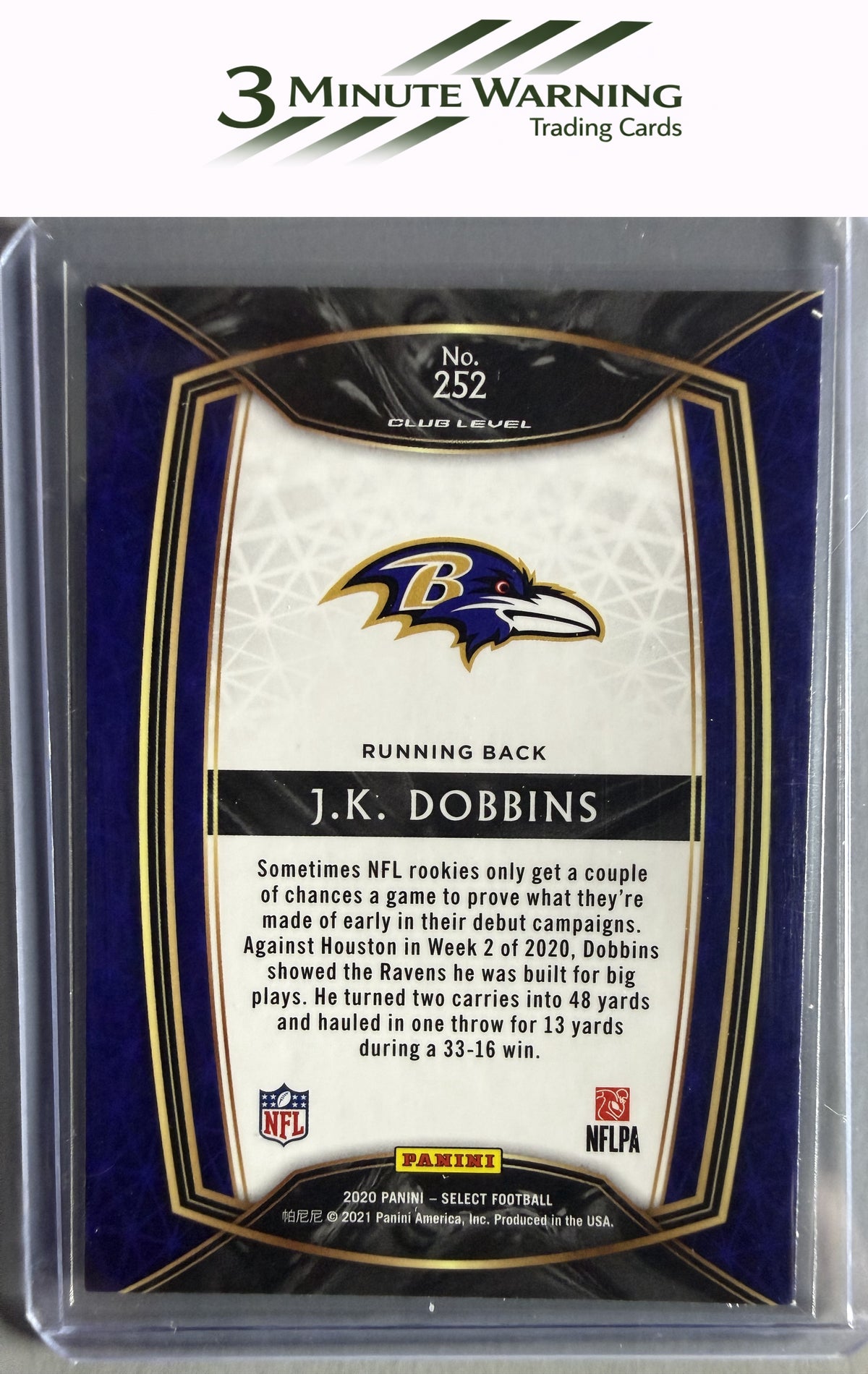 2020 Panini Select #252 J.K. Dobbins
