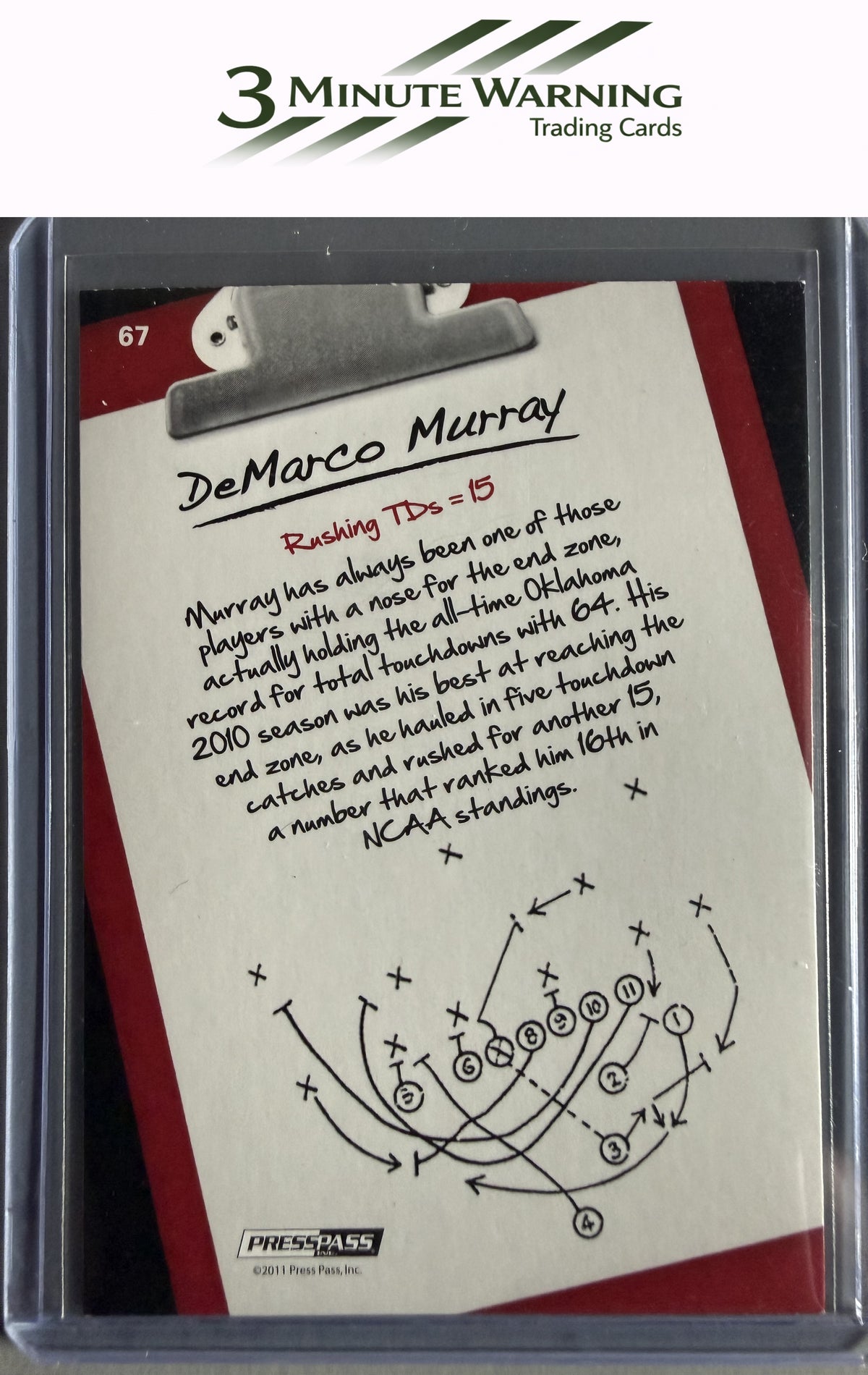 2011 Press Pass #67 DeMarco Murray