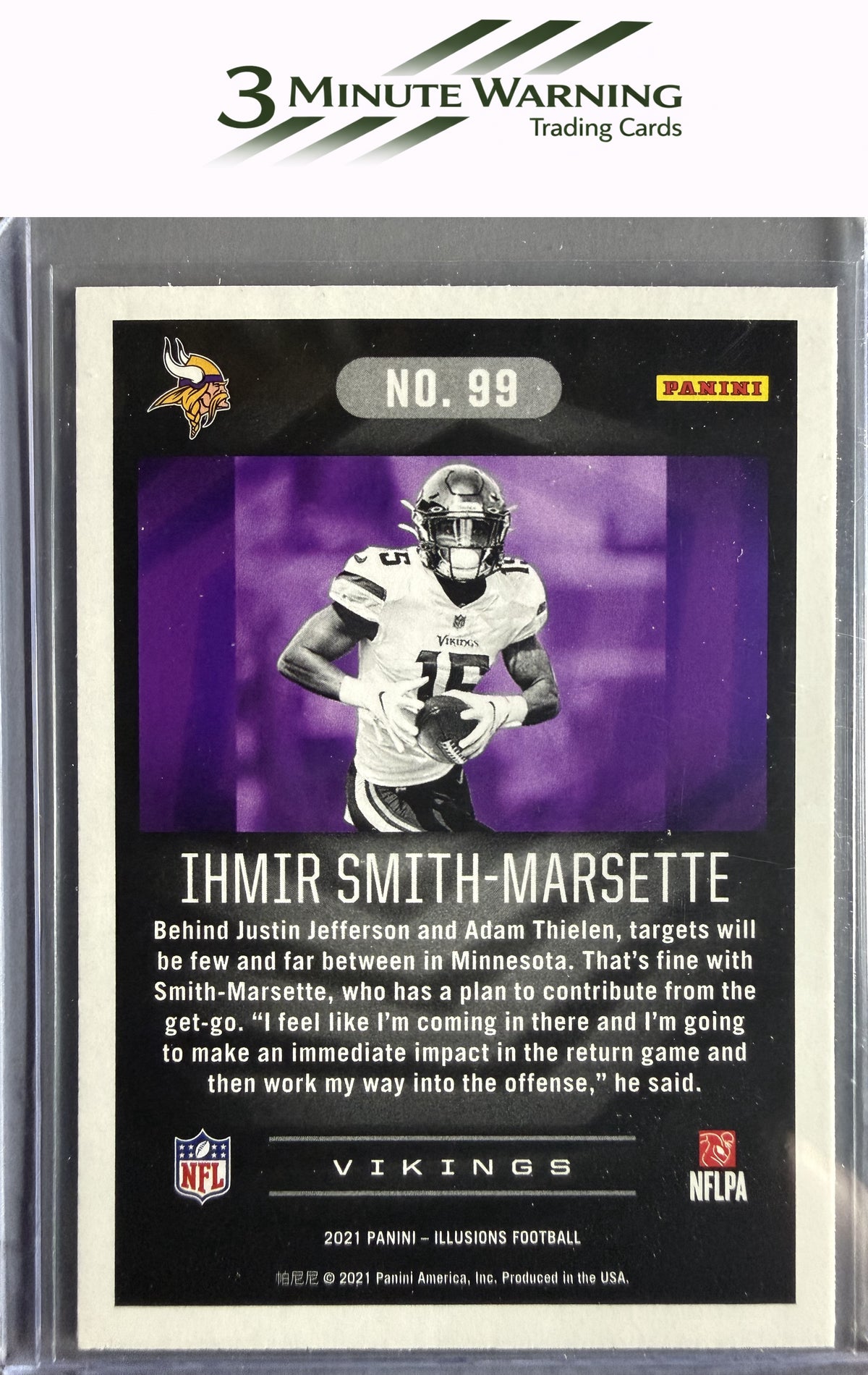2021 Panini Illusions #99 Ihmir Smith-Marsette Trophy Collection Dots