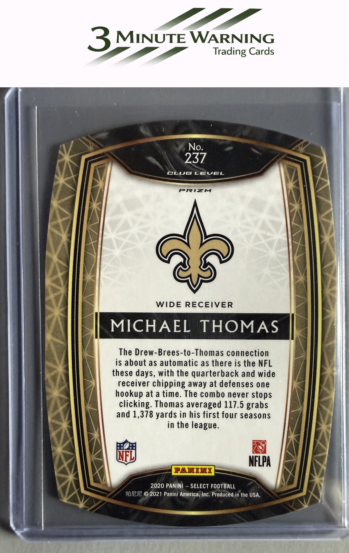 2020 Panini Select #237 Michael Thomas Maroon Prizm Die Cut