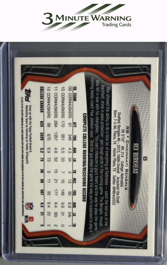 2013 Topps Chrome #8 Rex Burkhead