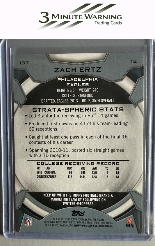2013 Topps Strata #137 Zach Ertz Retail