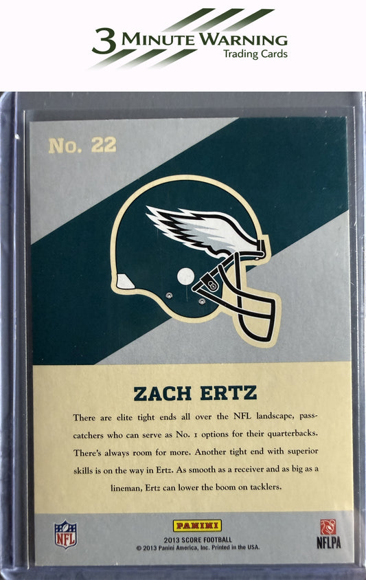 2013 Score #22 Zach Ertz Hot Rookies Retail