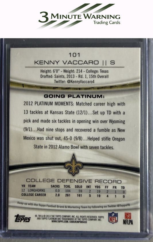 2013 Topps Platinum #101 Kenny Vaccaro