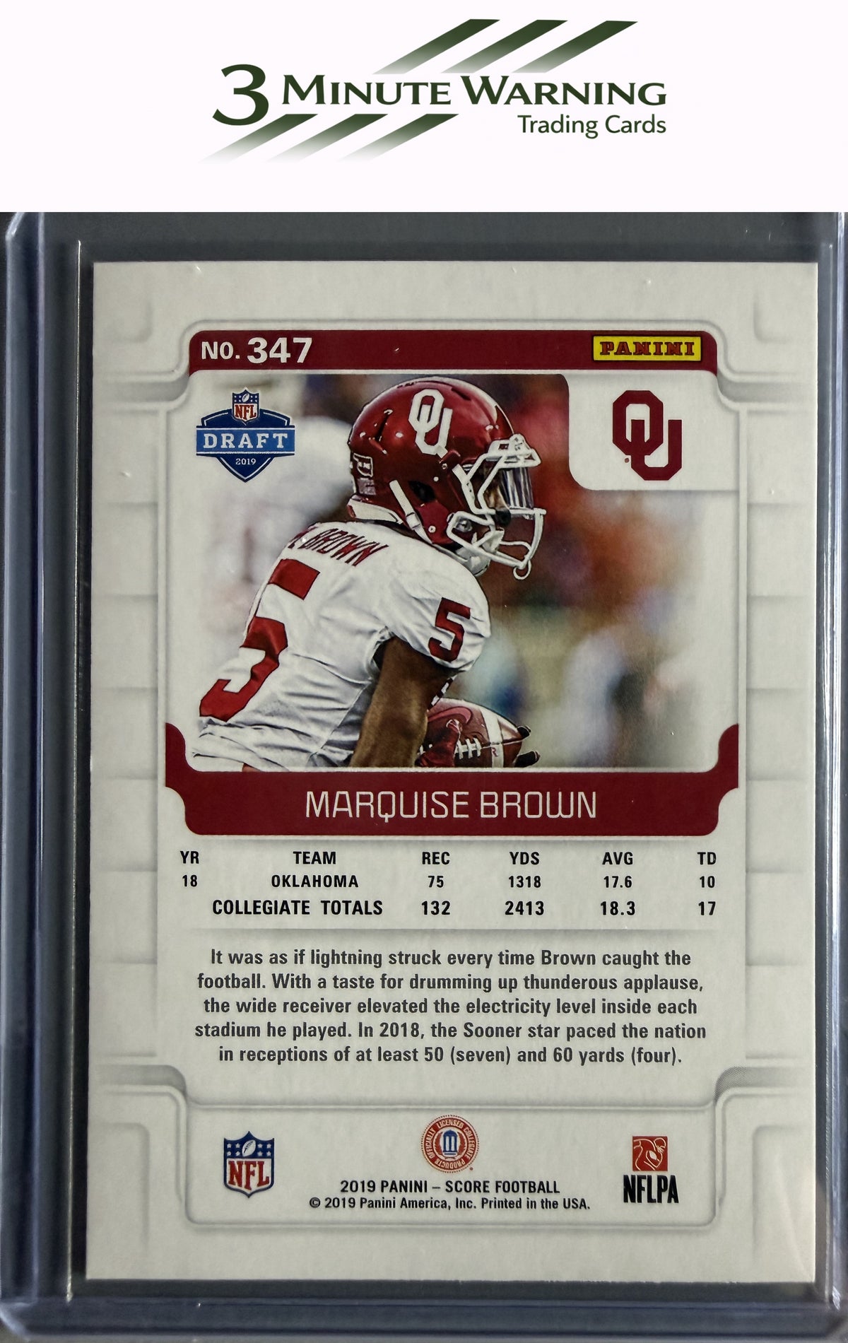 2019 Score #347 Marquise Brown