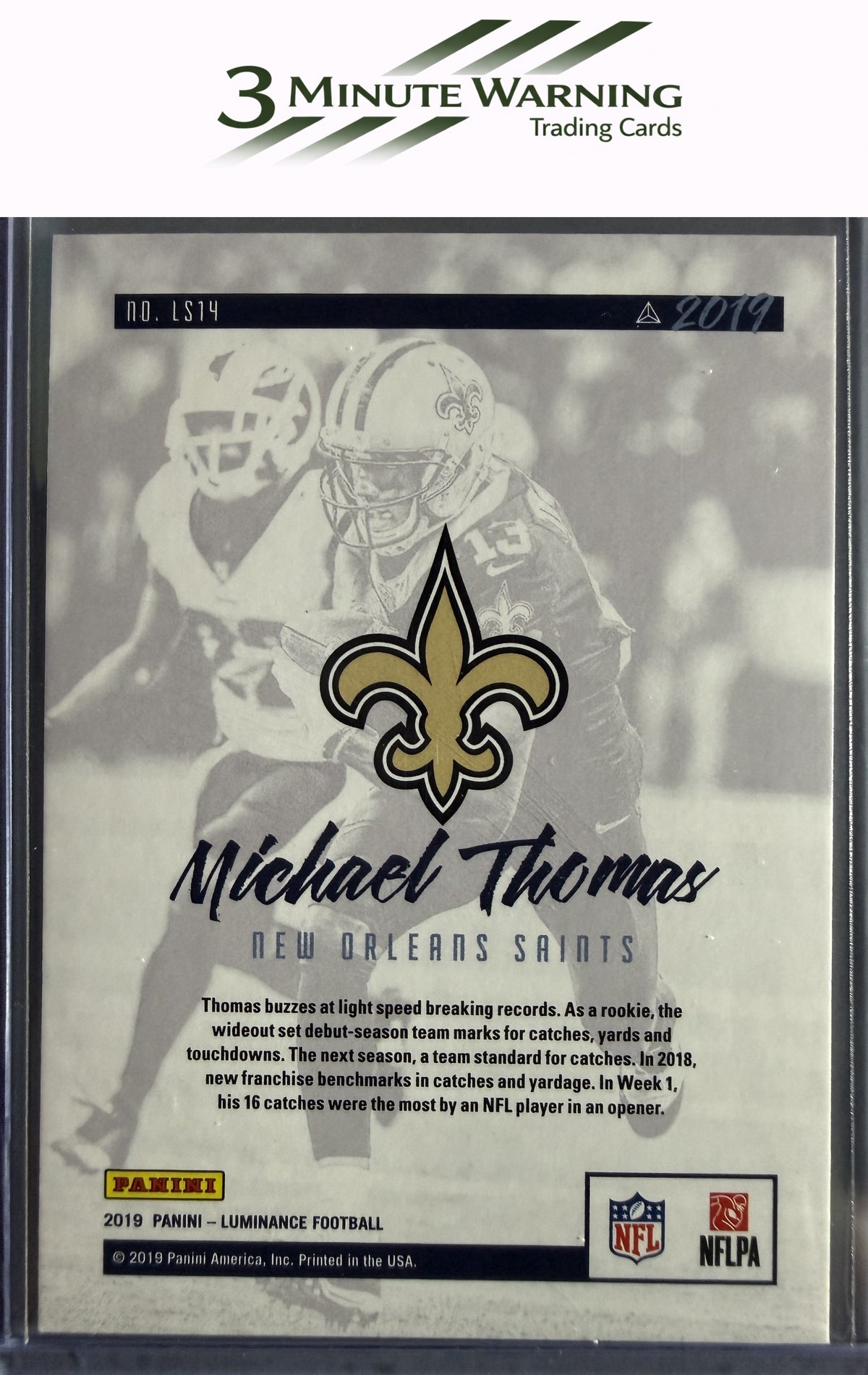 2019 Panini Luminance #LS14 Michael Thomas Lightspeed
