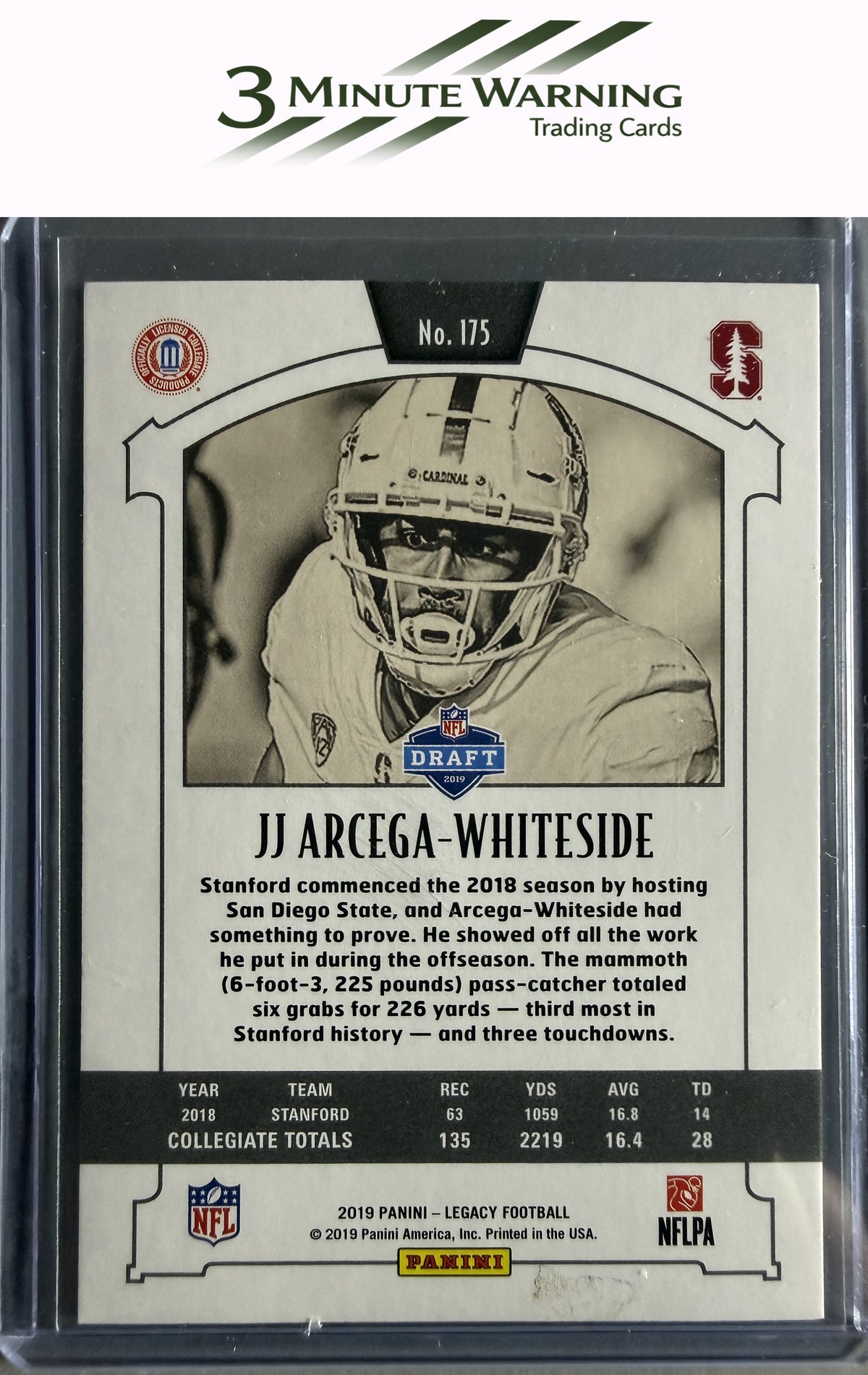 2019 Panini Legacy #175 JJ Arcega-Whiteside