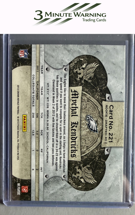 2012 Panini Crown Royale #221 Mychal Kendricks Retail