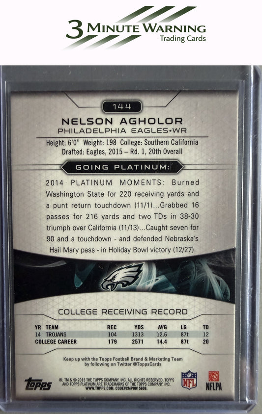 2015 Topps Platinum #144 Nelson Agholor Rookie XFractors