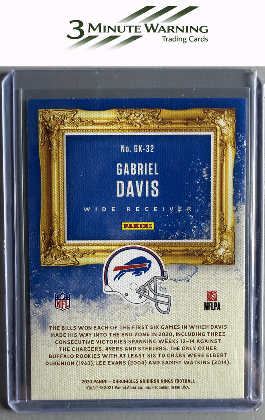 2020 Panini Chronicles #GK-32 Gabriel Davis Gridiron Kings