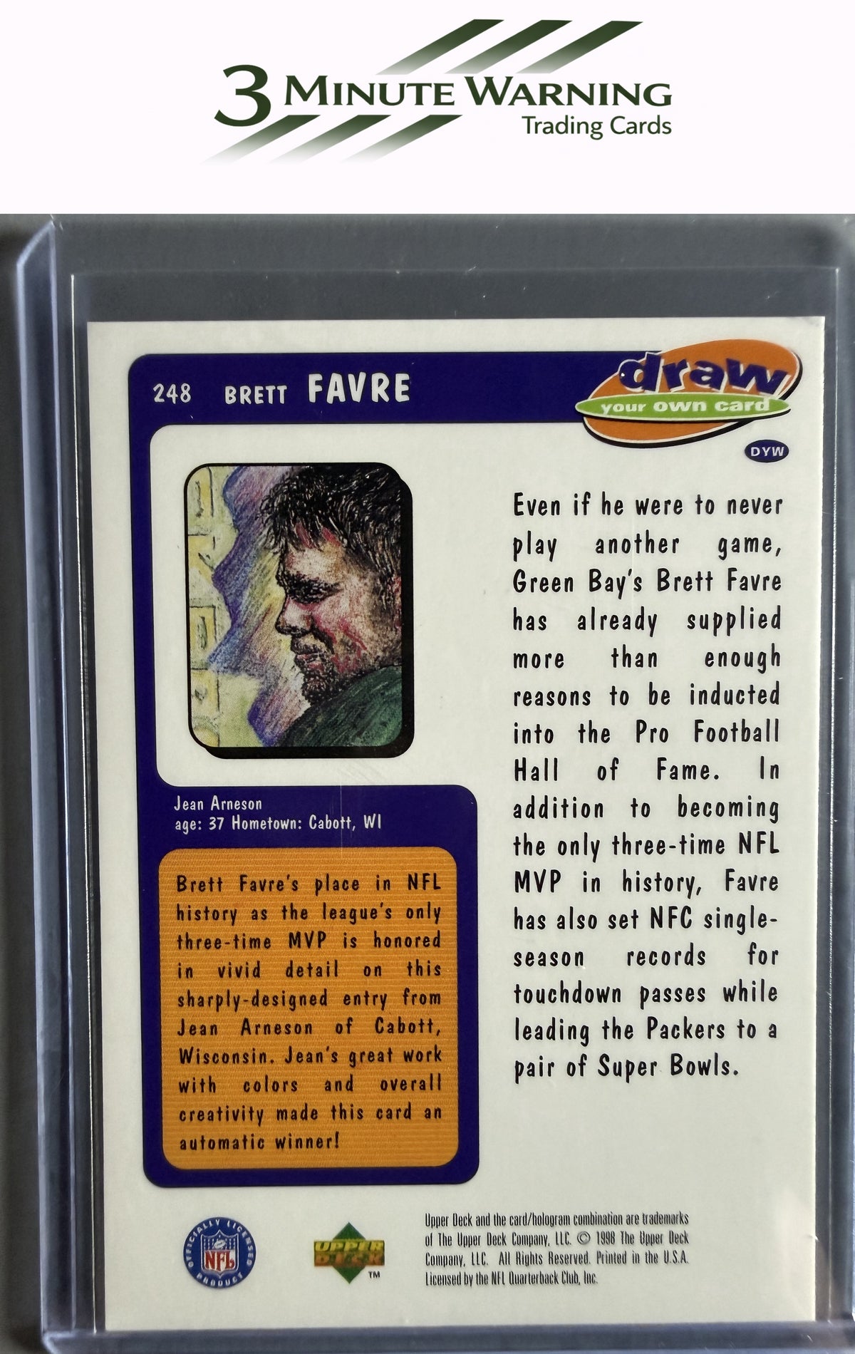 1998 UD Choice #248 Brett Favre