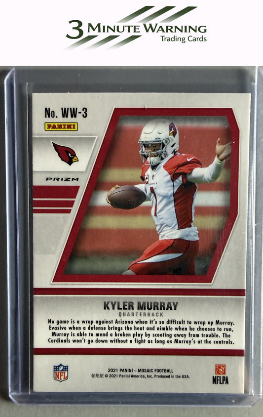 2021 Panini Mosaic #WW-3 Kyler Murray Will to Win Mosaic Green