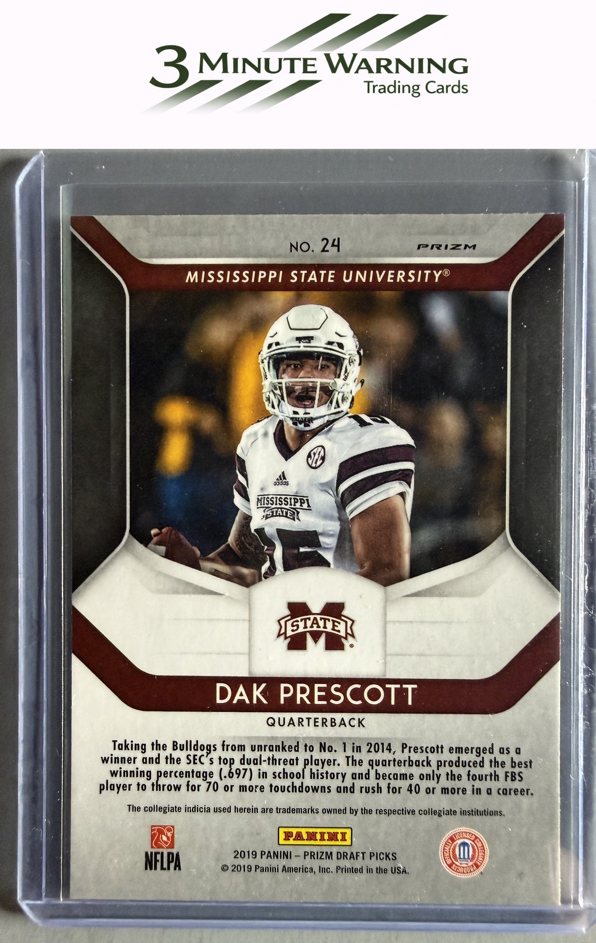 2019 Panini Prizm Draft Picks #24 Dak Prescott Prizm Silver