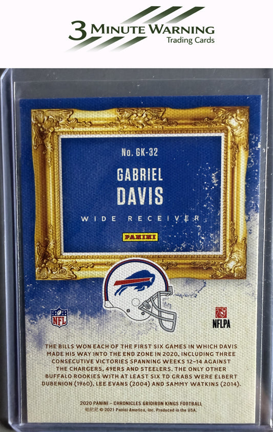 2020 Panini Chronicles #GK-32 Gabriel Davis Gridiron Kings