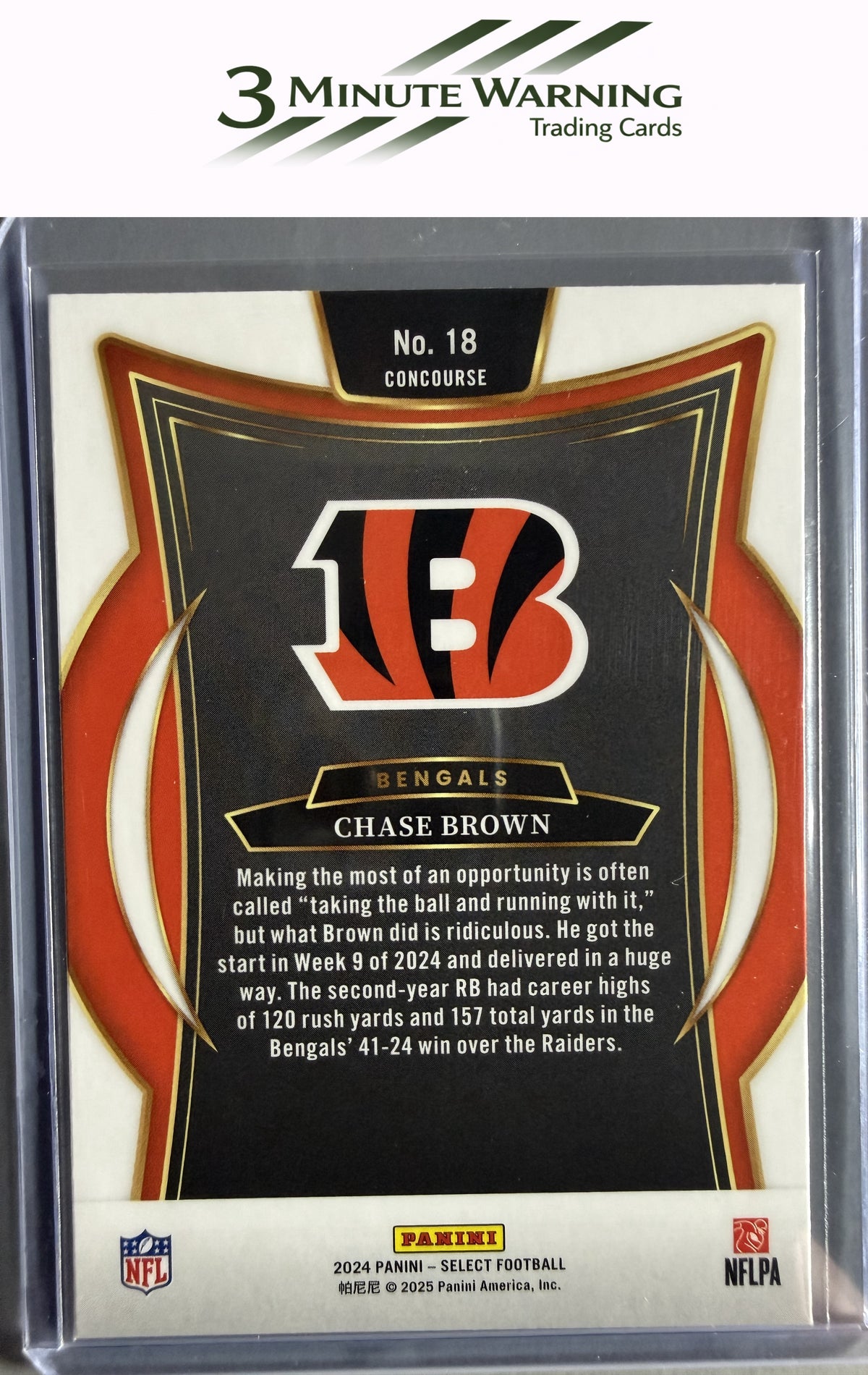 2024 Panini Select #18 Chase Brown