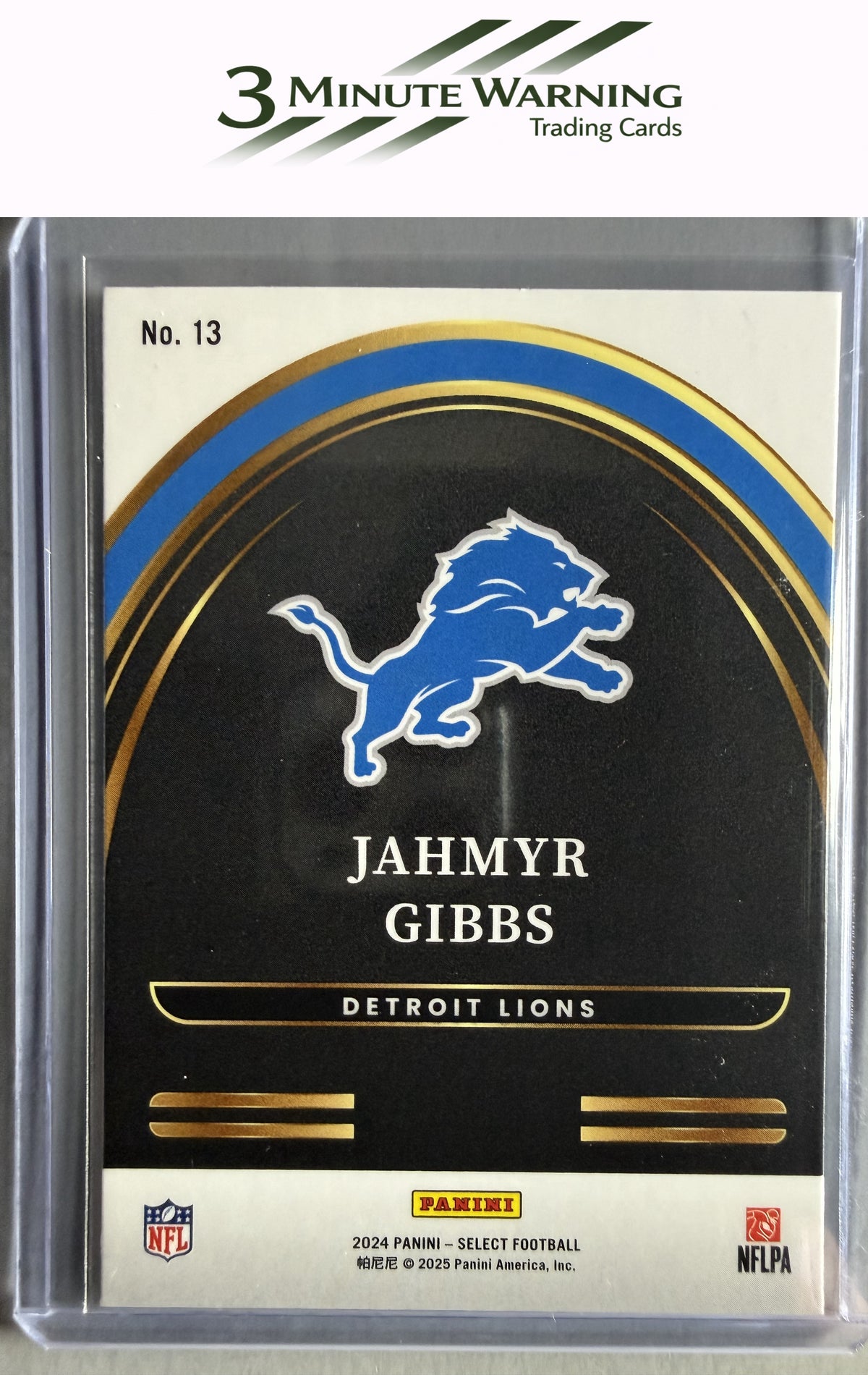2024 Panini Select #13 Jahmyr Gibbs Select Future