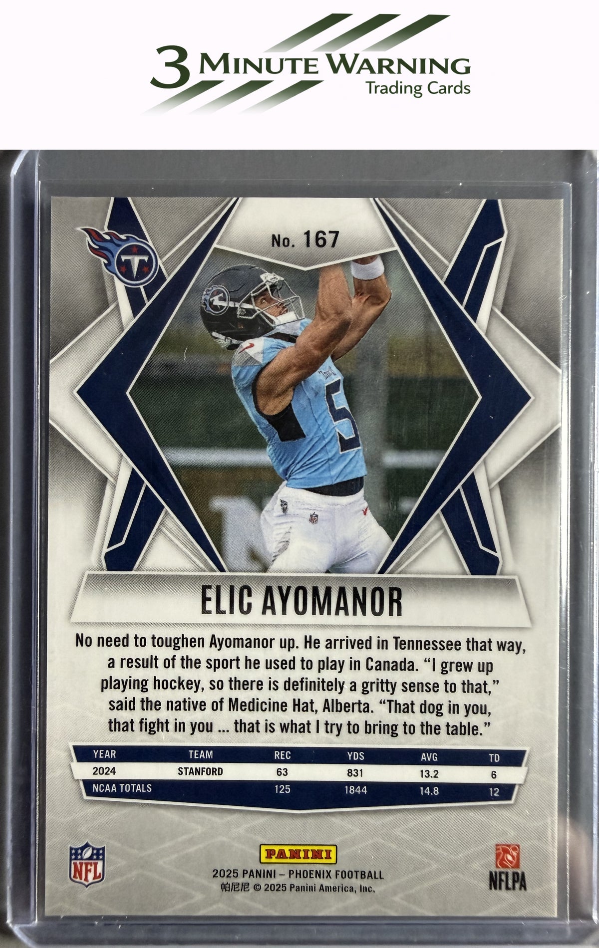 2025 Panini Phoenix #167 Elic Ayomanor