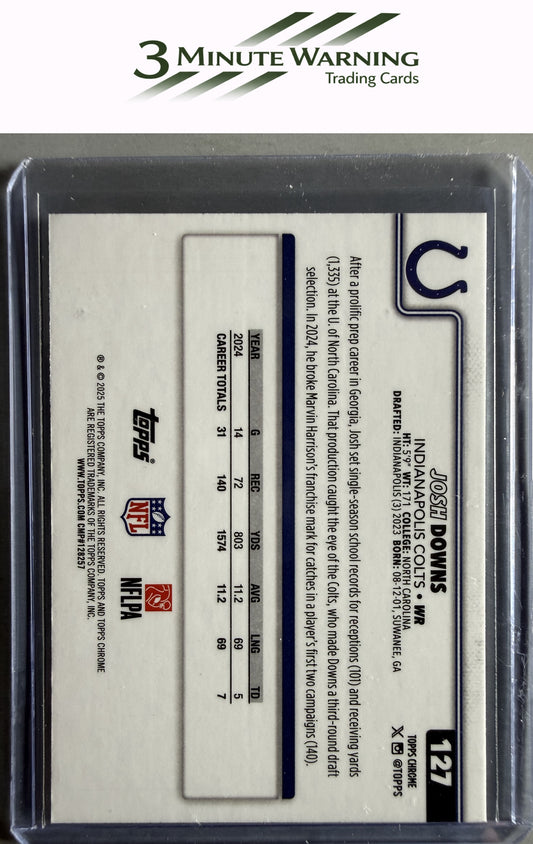 2025 Topps Chrome #127 Josh Downs