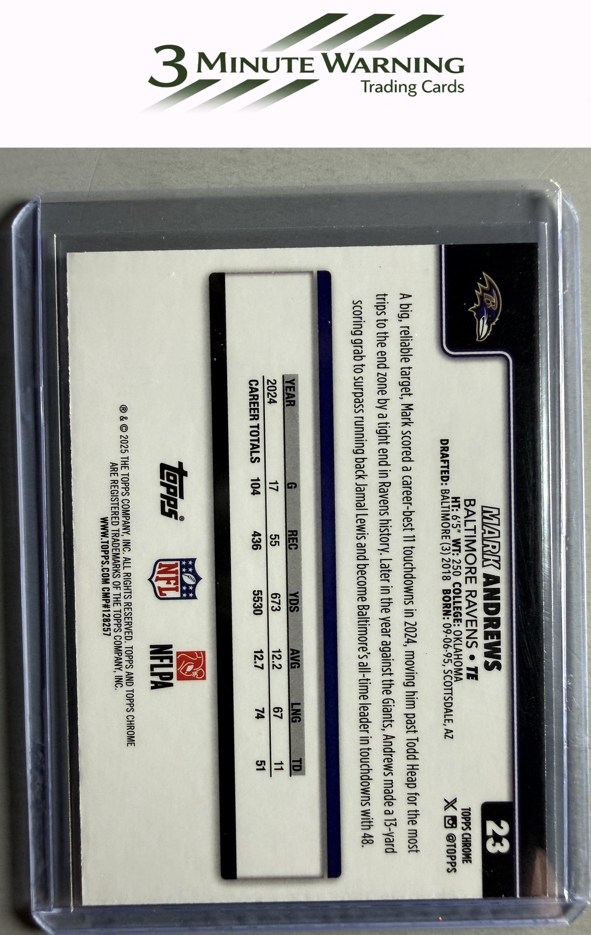 2025 Topps Chrome #23 Mark Andrews