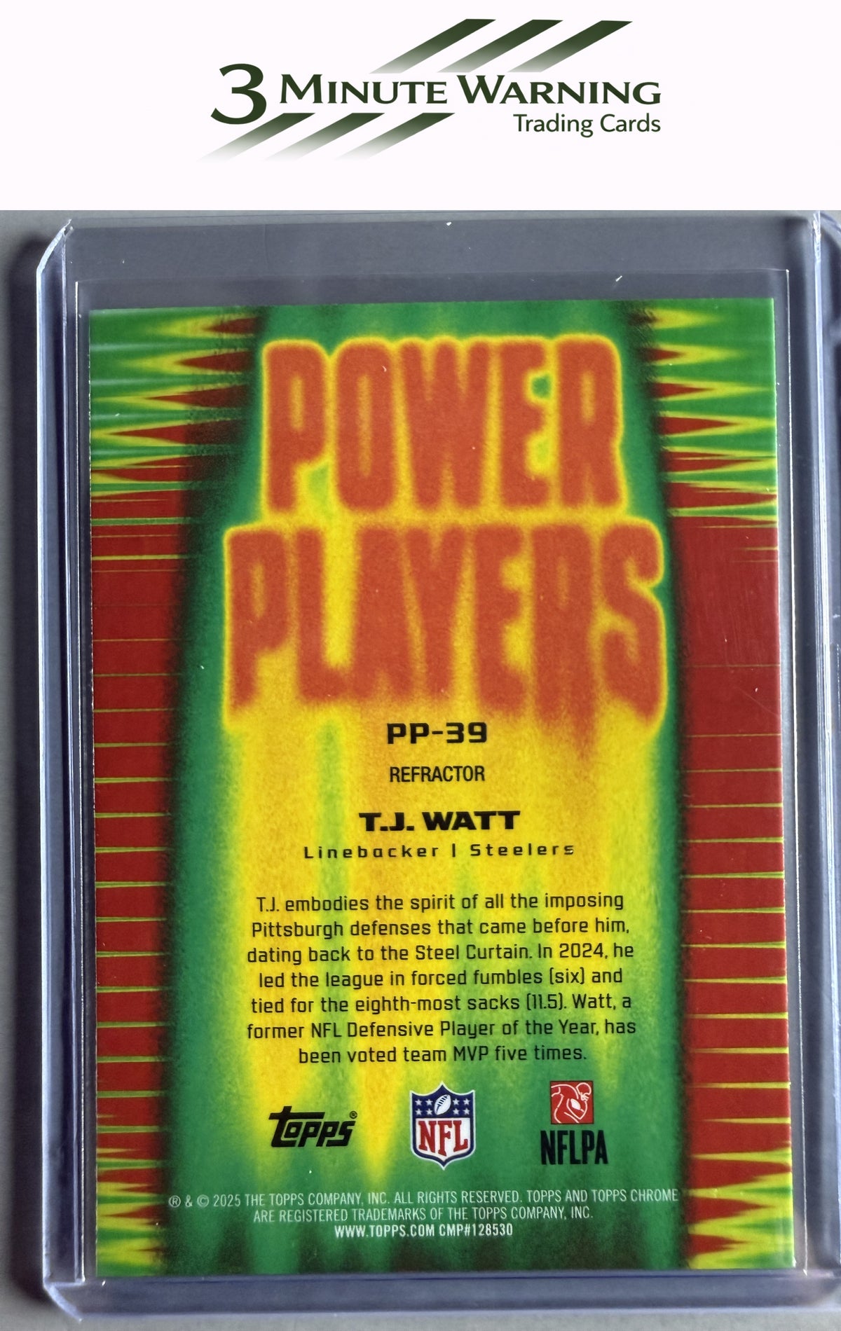 2025 Topps Chrome #PP-39 T.J. Watt Power Players