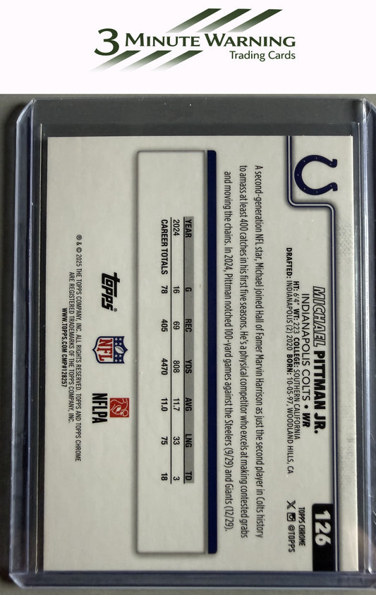 2025 Topps Chrome #126 Michael Pittman Jr.