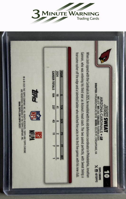 2025 Topps Chrome #10 Josh Sweat