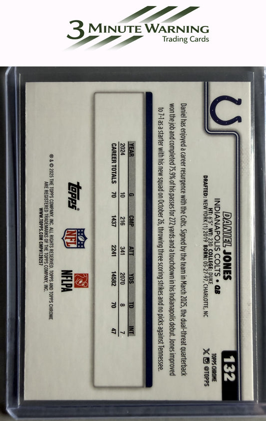 2025 Topps Chrome #132 Daniel Jones