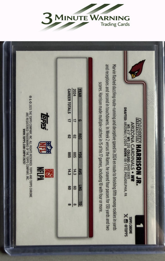 2025 Topps Chrome #1 Marvin Harrison Jr.