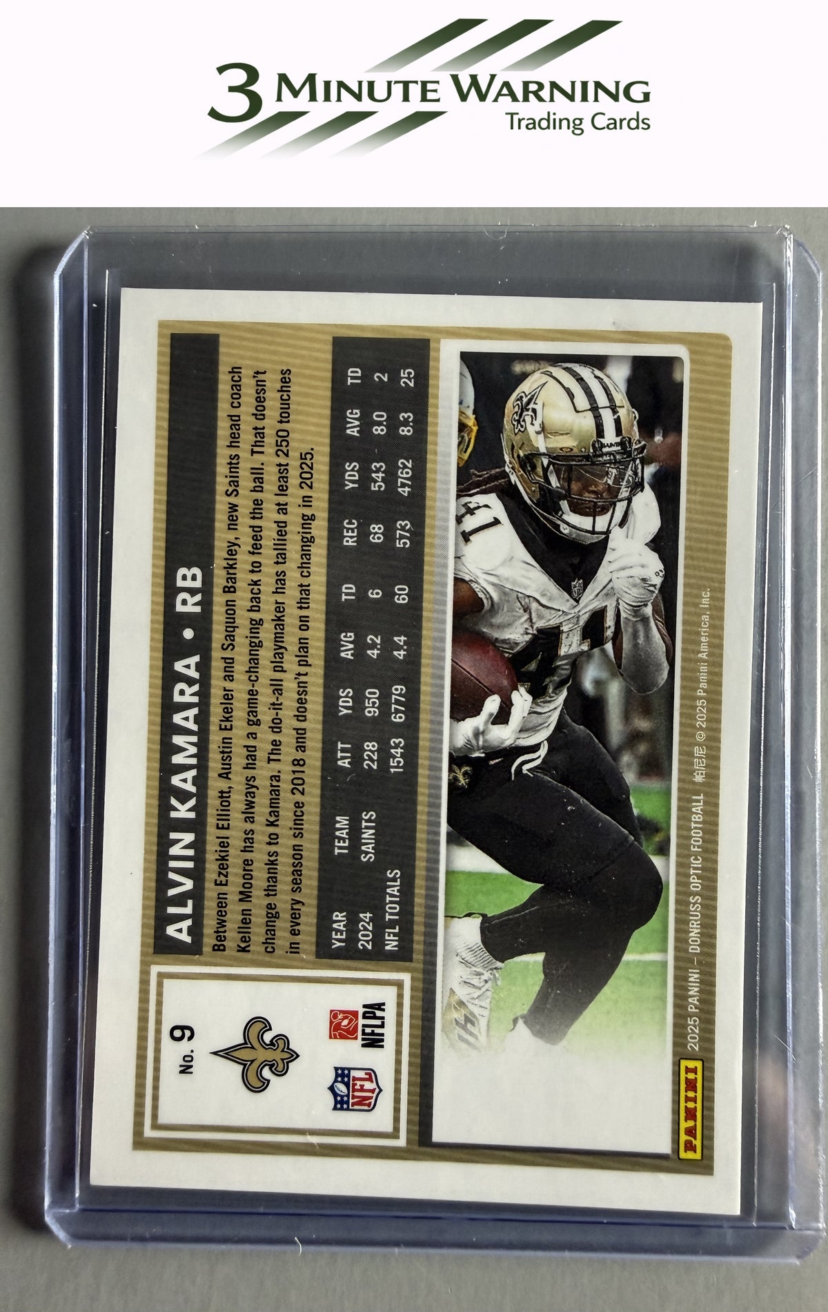 2025 Donruss Optic #9 Alvin Kamara