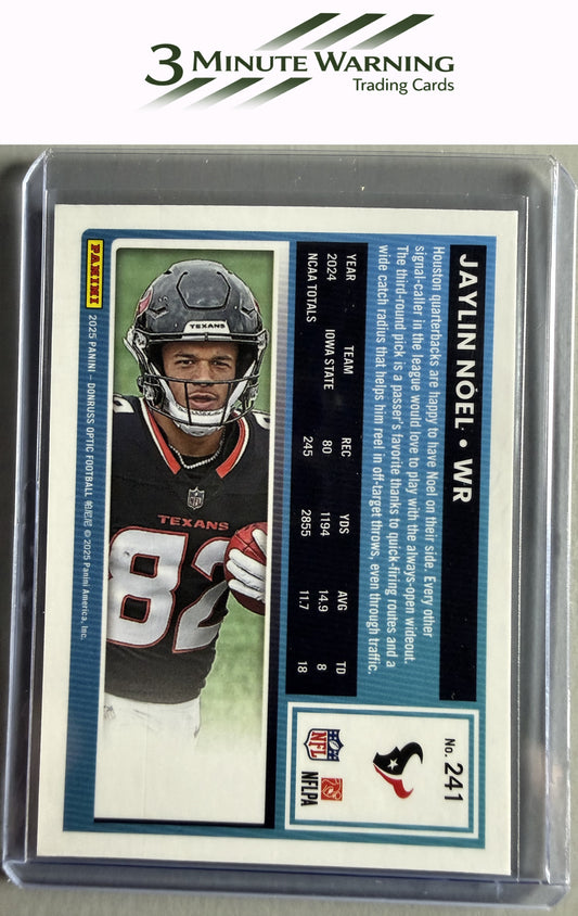 2025 Donruss Optic #241 Jaylin Noel