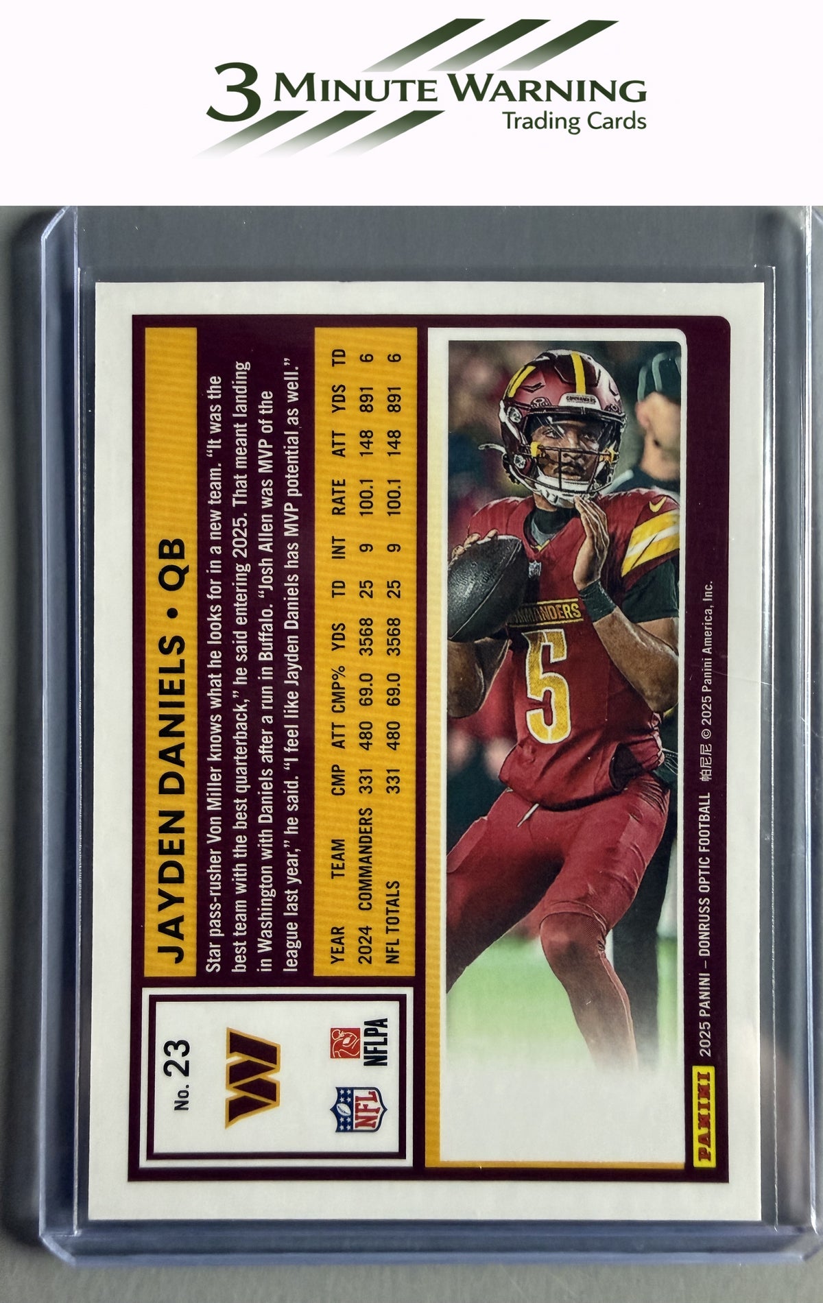 2025 Donruss Optic #23 Jayden Daniels