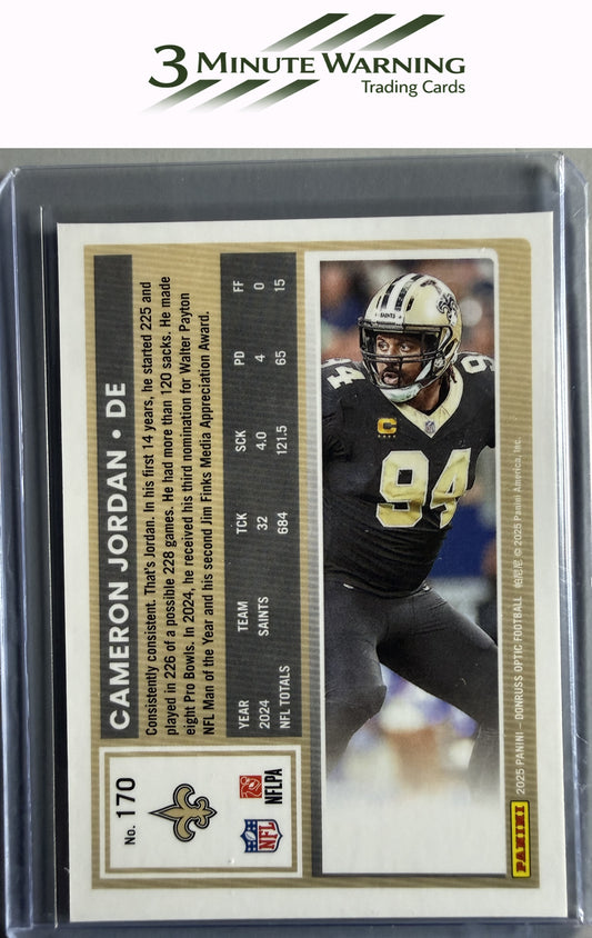 2025 Donruss Optic #170 Cameron Jordan