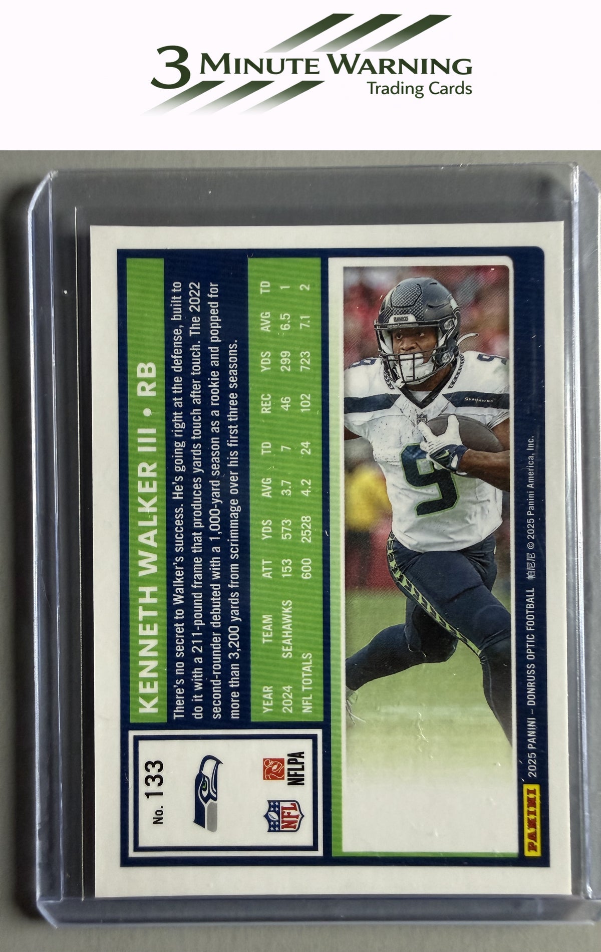 2025 Donruss Optic #133 Kenneth Walker III
