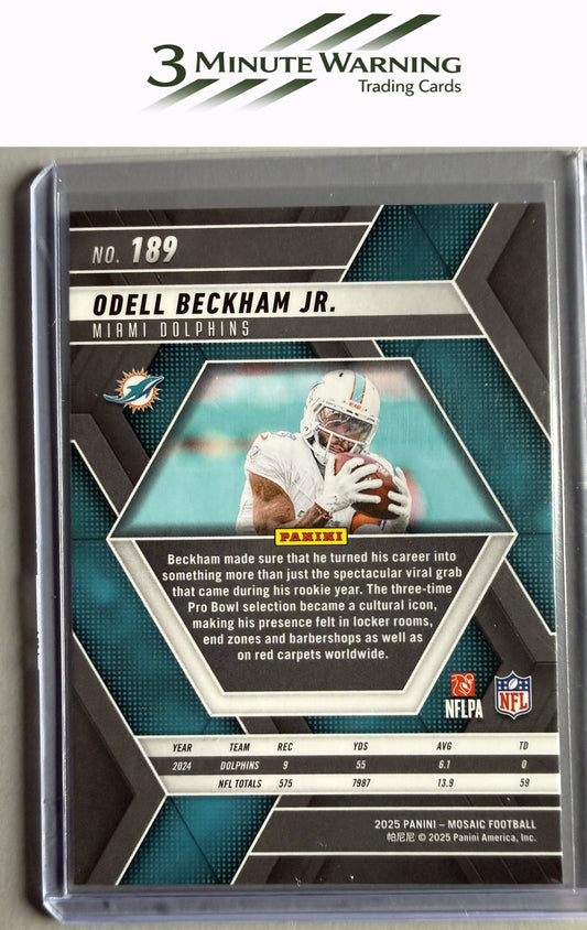 2025 Panini Mosaic #189 Odell Beckham Jr.