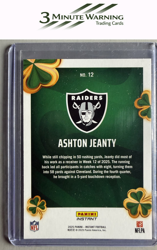2025 Panini Instant Lucky Clover #12 Ashton Jeanty Coins