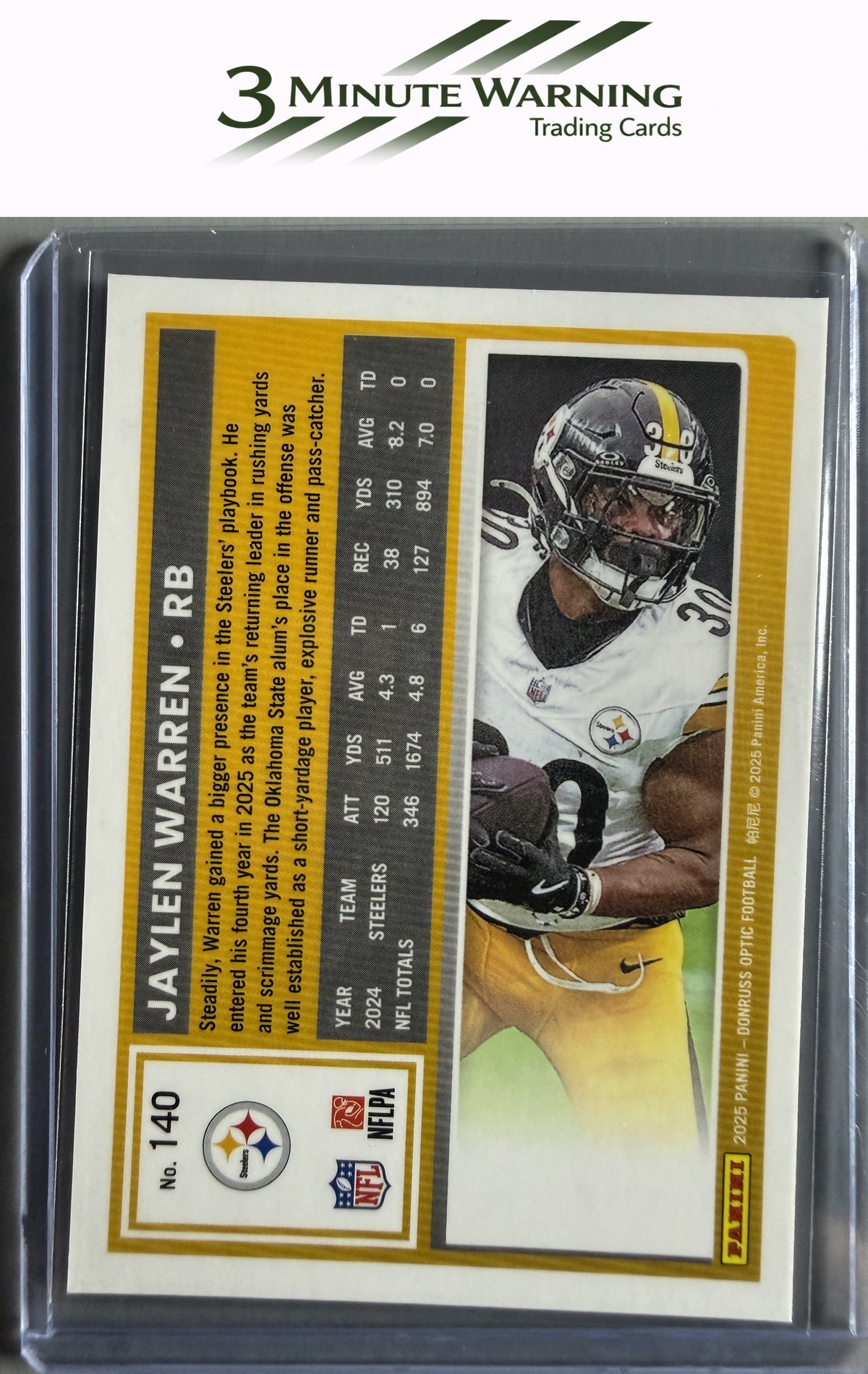 2025 Donruss Optic #140 Jaylen Warren