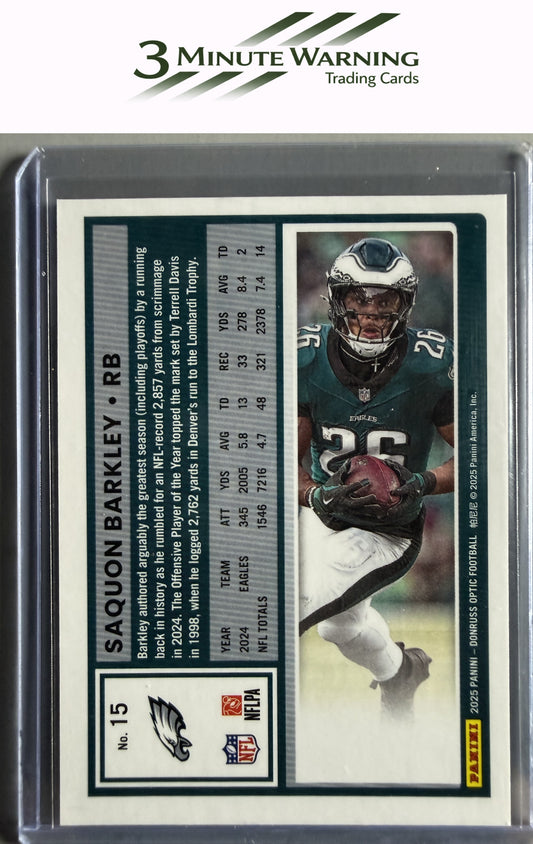 2025 Donruss Optic #15 Saquon Barkley
