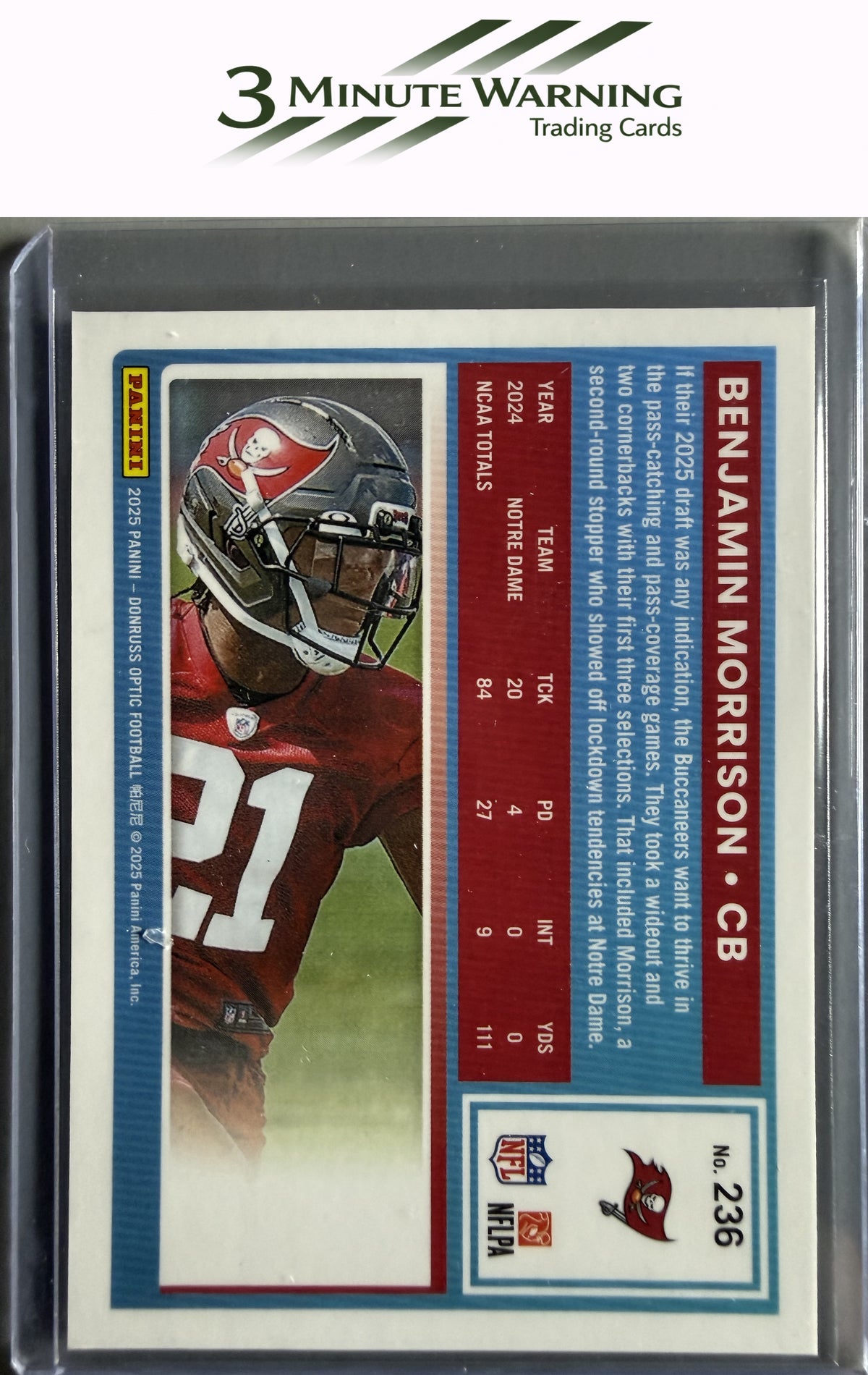 2025 Donruss Optic #236 Benjamin Morrison