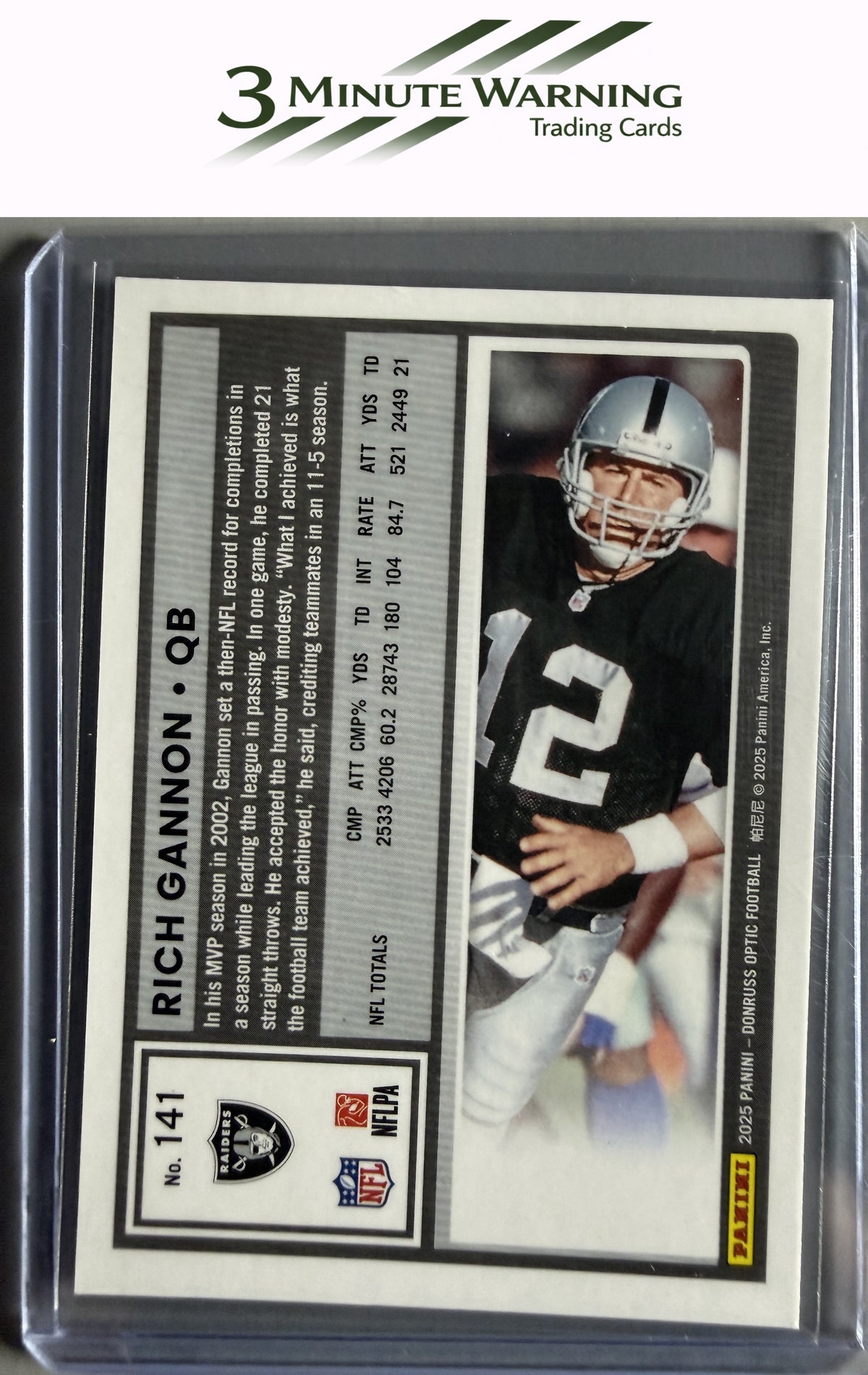 2025 Donruss Optic #141 Rich Gannon