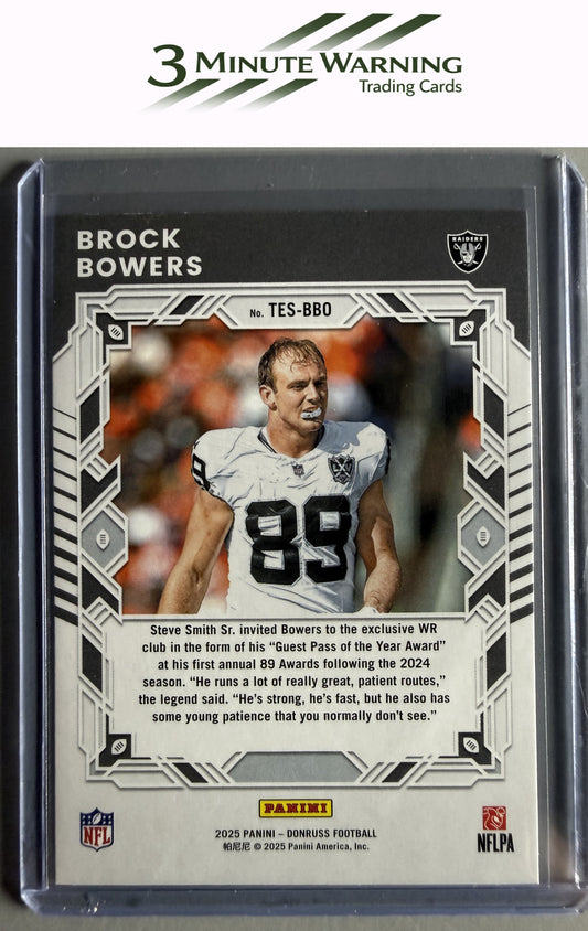 2025 Donruss #TES-BBO Brock Bowers The Elite Series