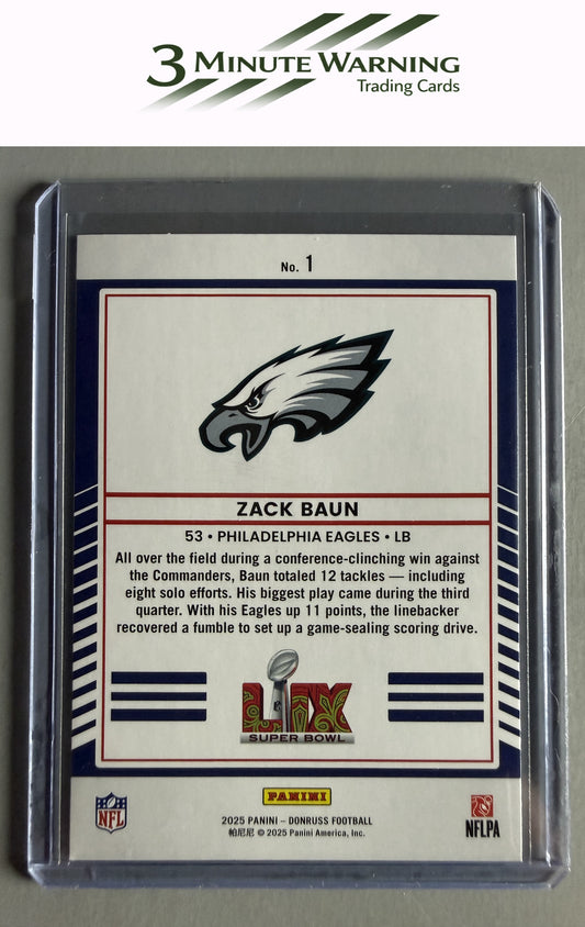 2025 Donruss #CIH-ZBN Zack Baun Champ is Here