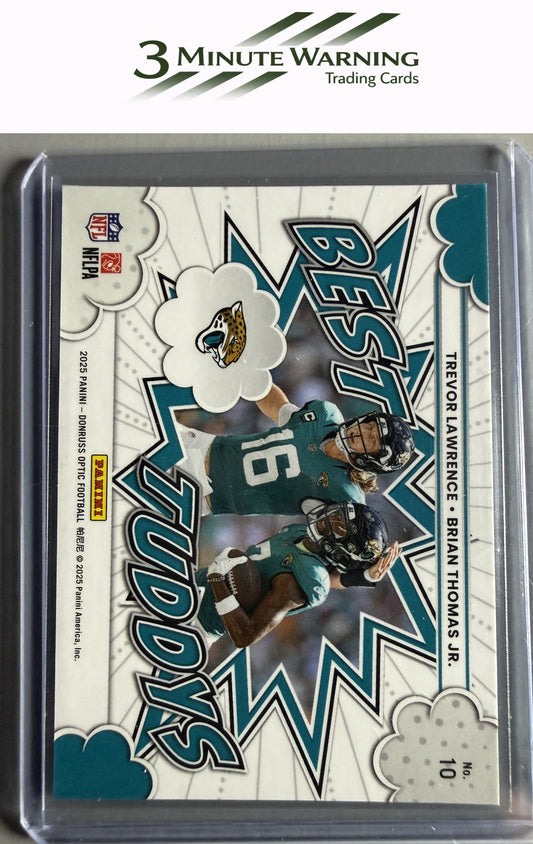 2025 Donruss Optic #10 Trevor Lawrence/Brian Thomas Jr. Best Tuddys