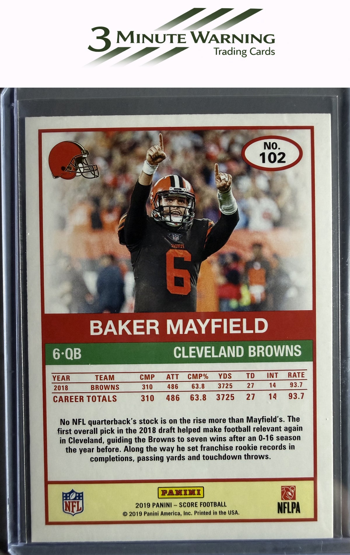2019 Score #102 Baker Mayfield