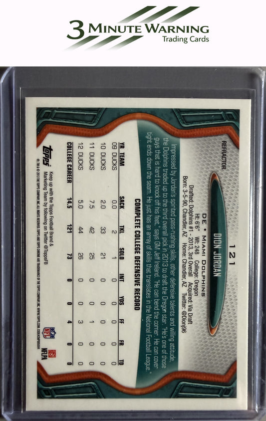 2013 Topps Chrome #121 Dion Jordan Refractor