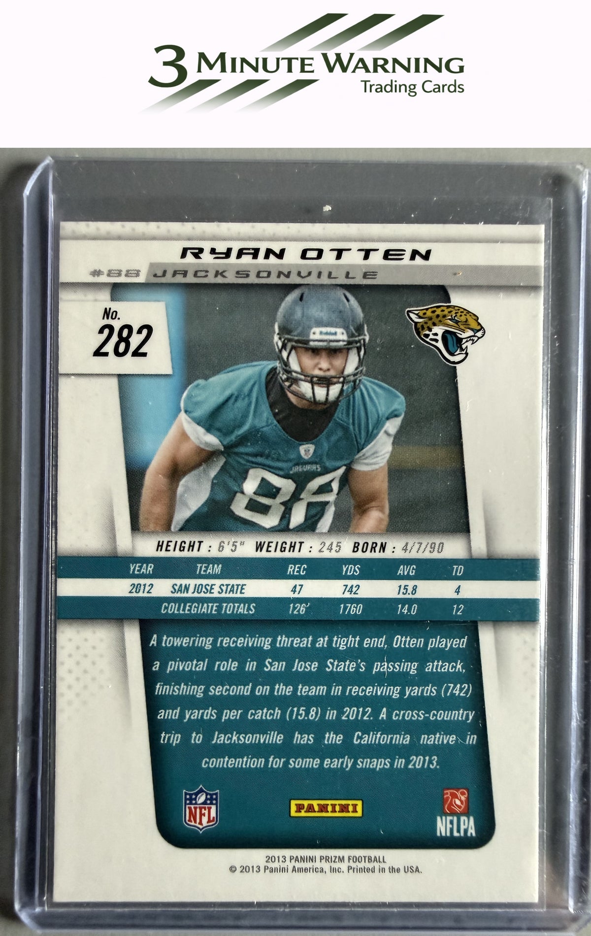 2013 Panini Prizm #282 Ryan Otten