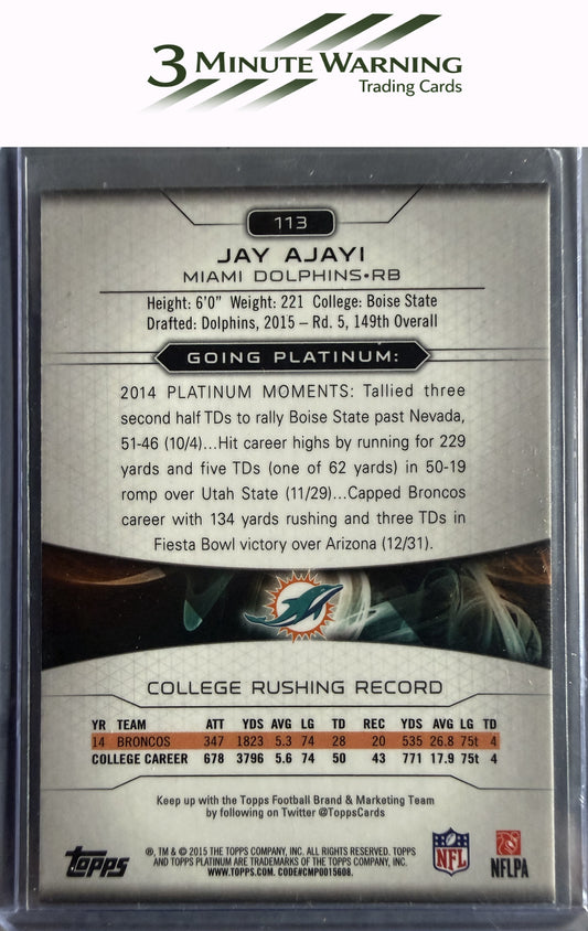 2015 Topps Platinum #113 Jay Ajayi