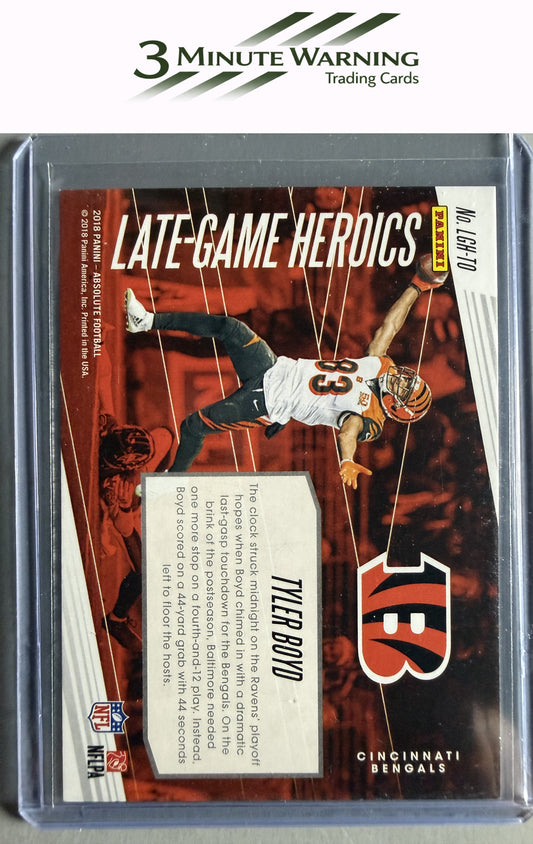 2018 Panini Absolute #LGH-TO Tyler Boyd Late Game Heroics