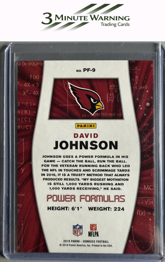 2019 Donruss #PF-9 David Johnson Power Formulas