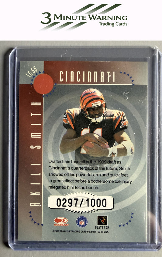 2000 Donruss Elite #TC-55 Akili Smith Turn of the Century #/1000